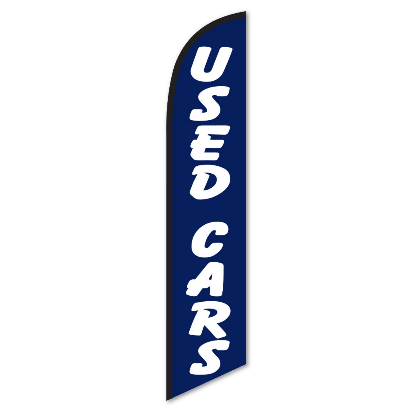 Swooper Banner - USED CARS (WHITE LETTER/BLUE BACKGROND)