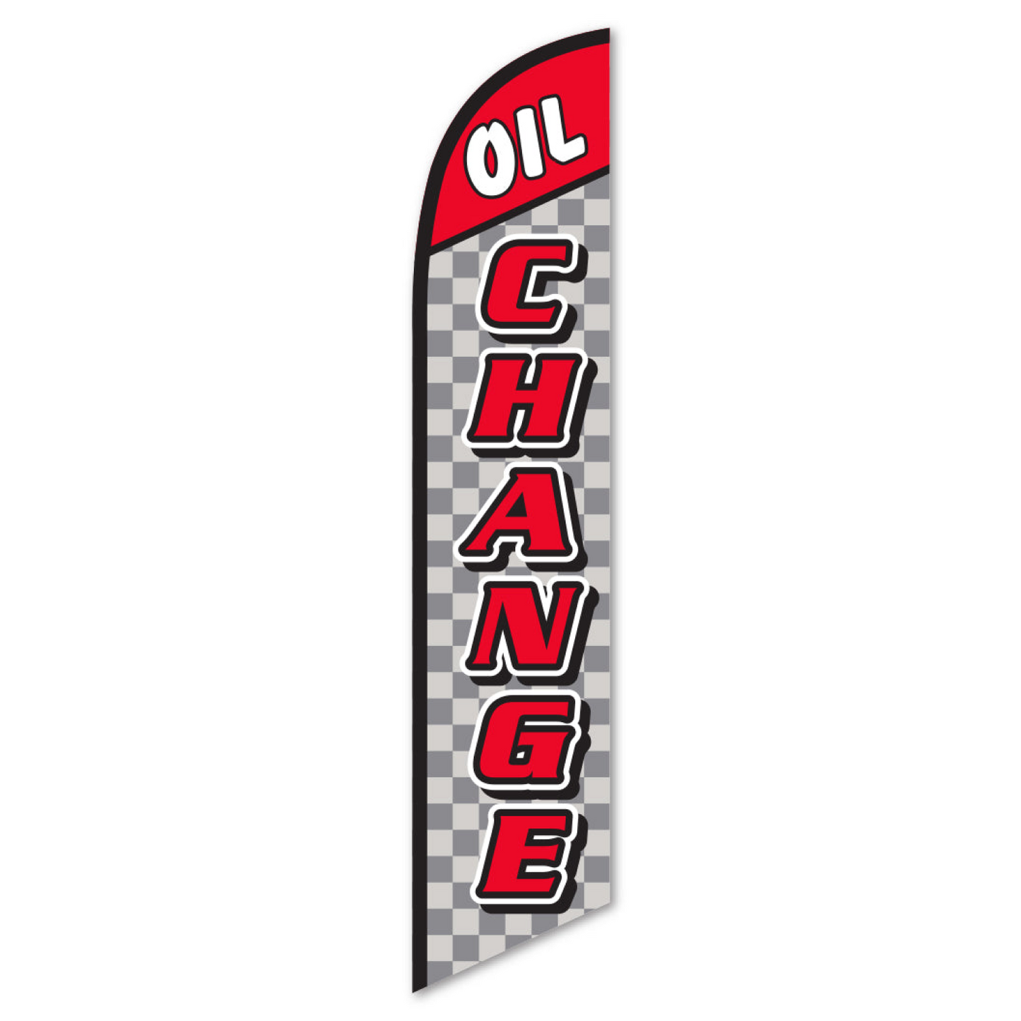 Swooper Banner - OIL CHANGE (Checkered)