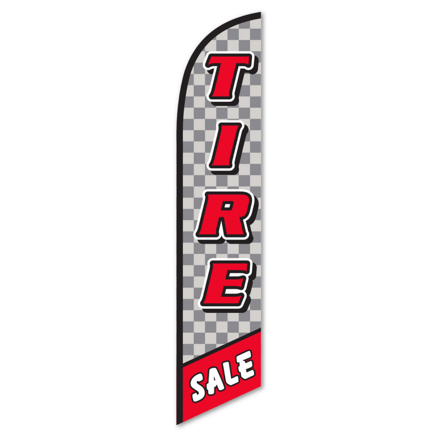 Swooper Banner - TIRE SALE (Checkered)