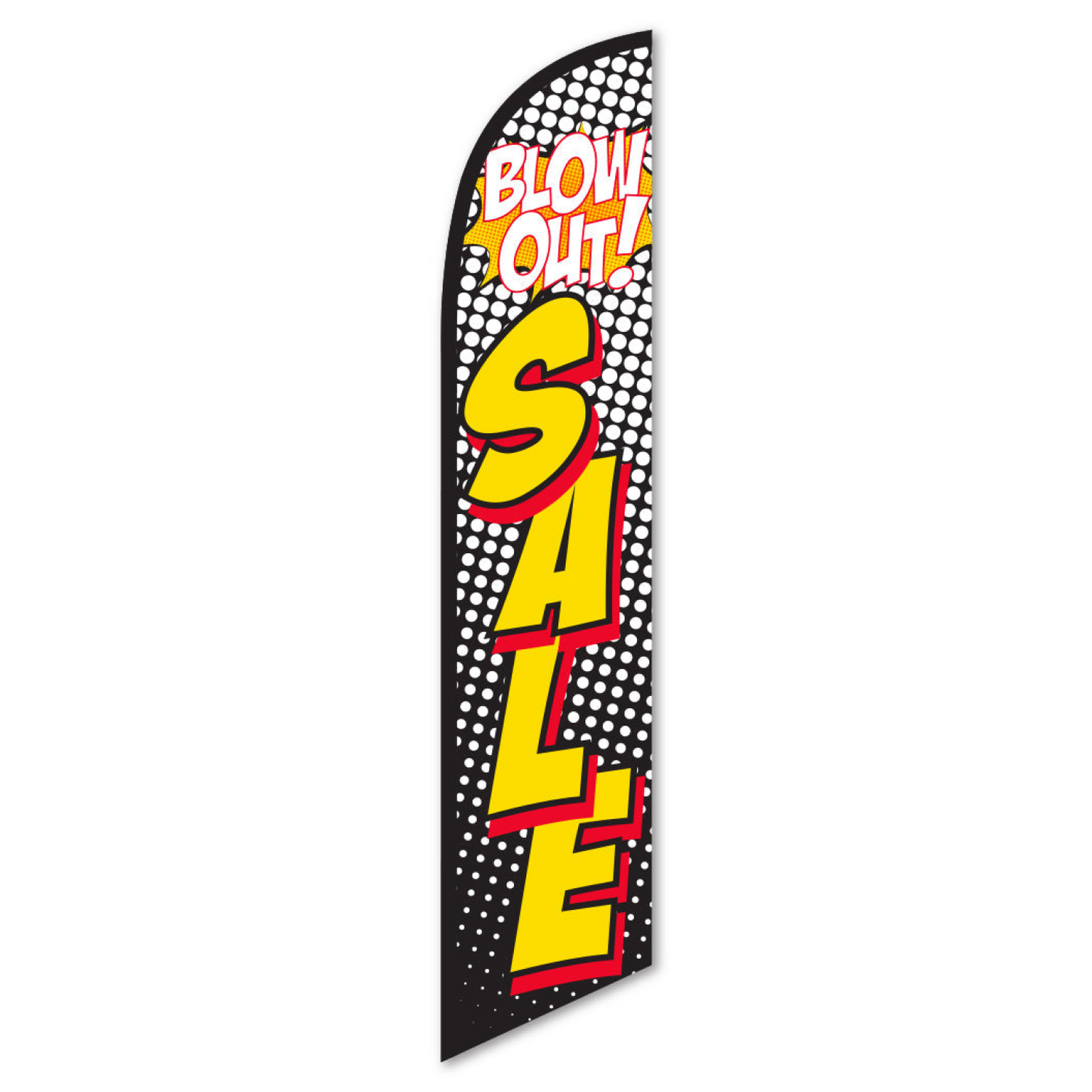 Swooper Banner - BLOW OUT SALE (Red & Yellow)