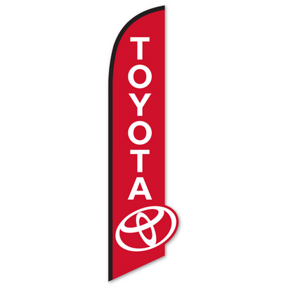 Toyota 3D Swooper Flag - 12ft Brand Banner for Dealerships