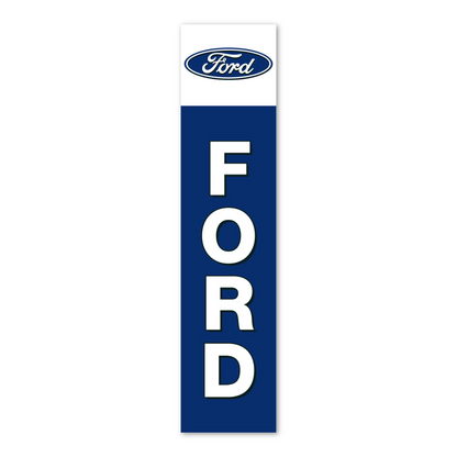 Ford Flat Top Swooper Flag - 10ft Dealership Brand Banner