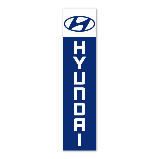 Flat Top Swooper Banner - HYUNDAI