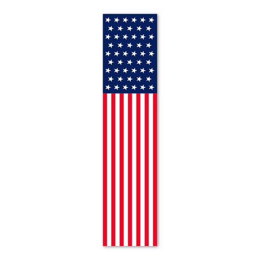 Flat Top Swooper Banner - PATRIOTIC US FLAG