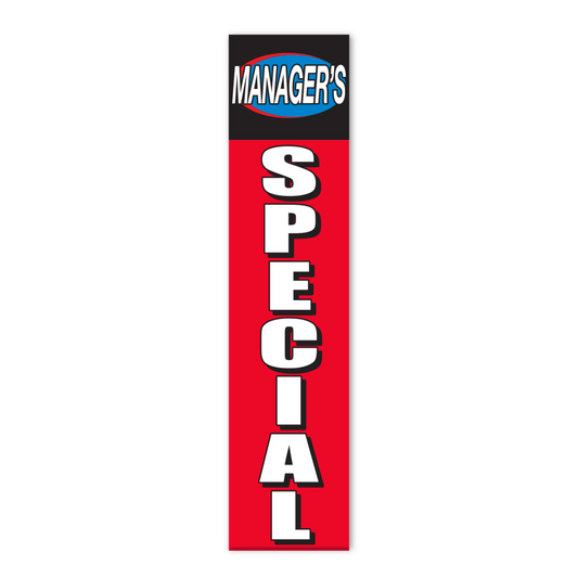 Flat Top Swooper Banner - MANAGERS SPECIAL