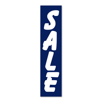 Blue Sale Flat Top Swooper Flag - 10ft Dealership Banner