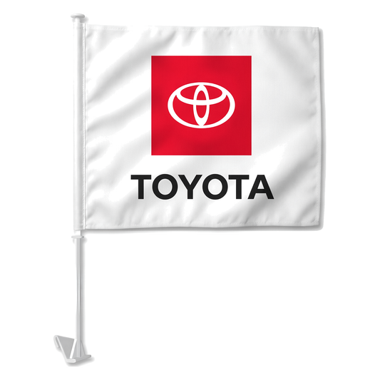 Toyota clip-on window flag 11x13 - product photo