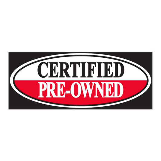 Windshield Banner - Certified Pre-Owned