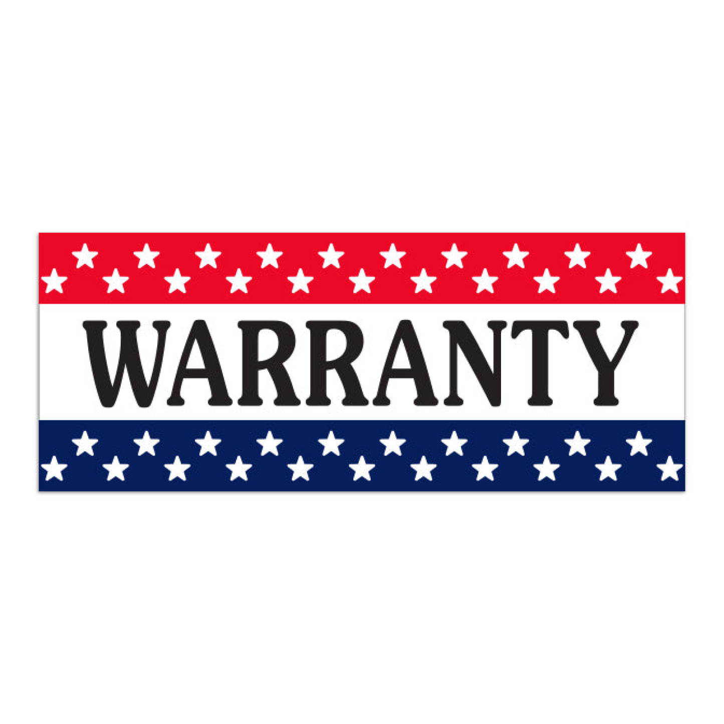 Windshield Banner - Warranty