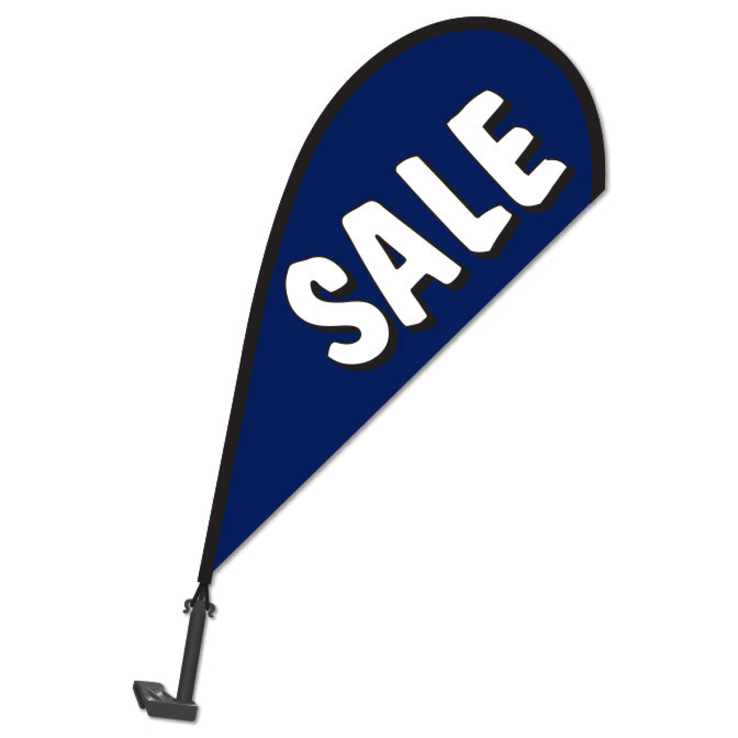 Clip on Paddle Flag - SALE BLUE