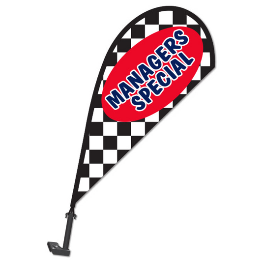 Clip on Paddle Flag - MANAGERS SPECIAL