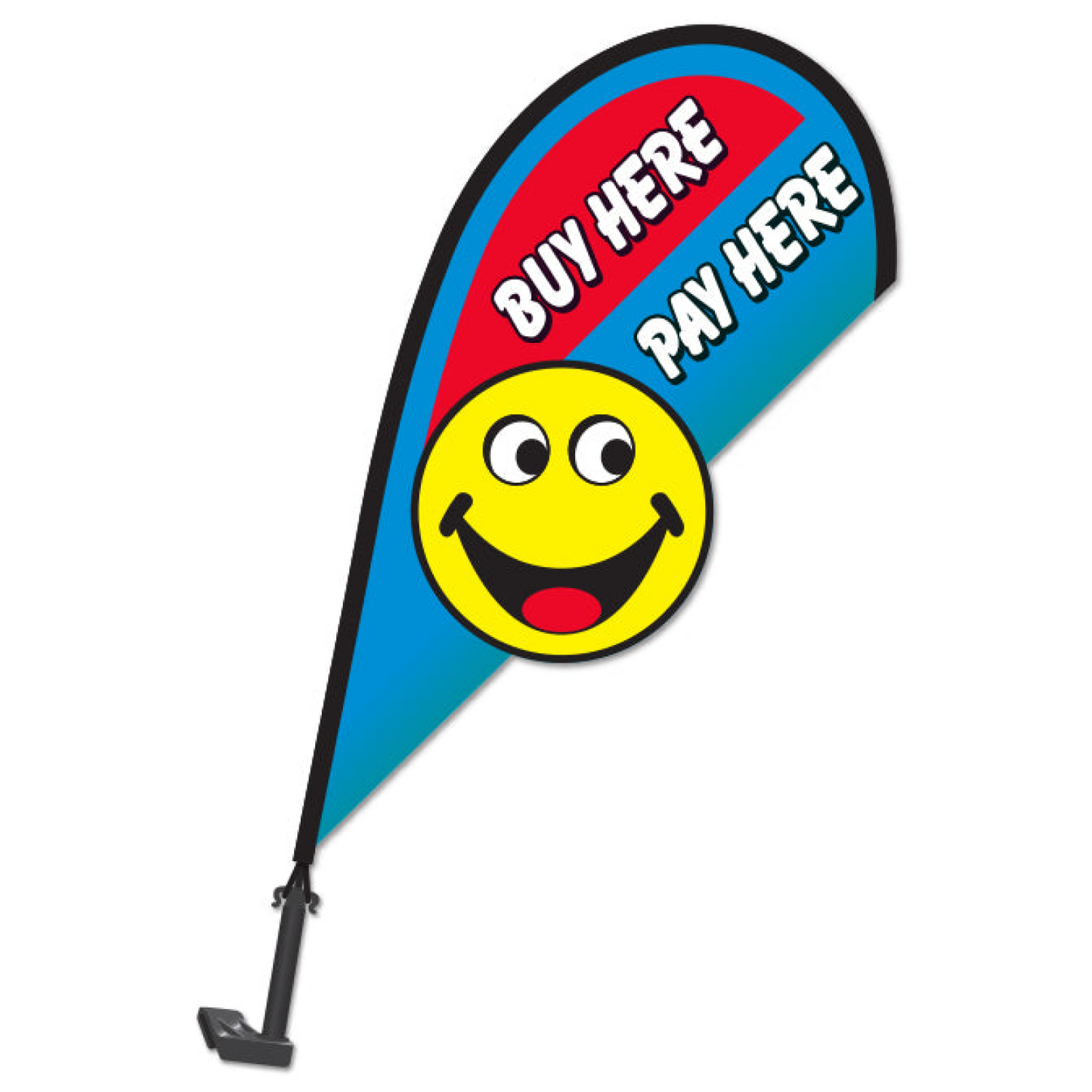 3D Clip on Paddle Flag - Buy Here/Pay Here