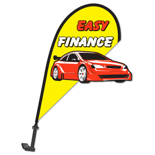 3D Clip on Paddle Flag - Easy Finance