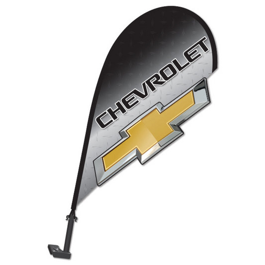 3D Clip on Paddle Flag - Chevrolet