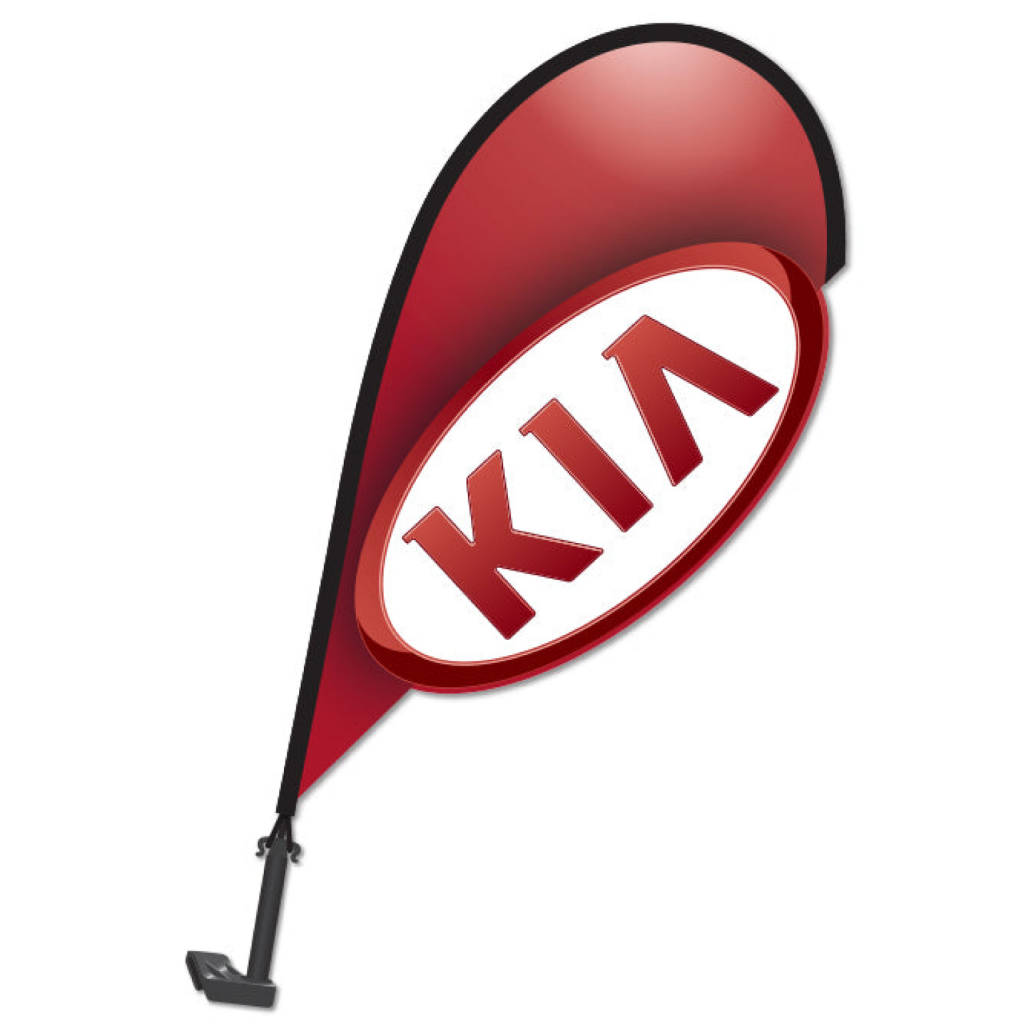 3D Clip on Paddle Flag - KIA