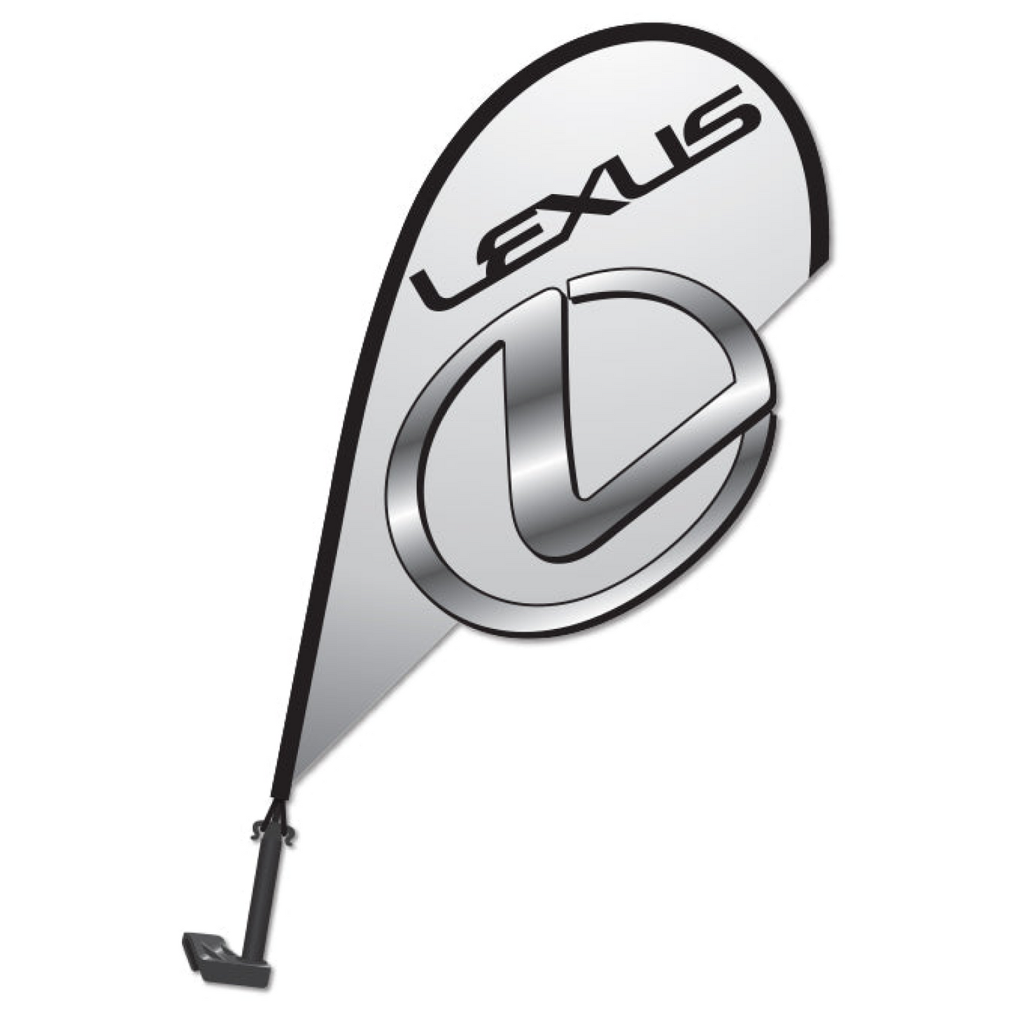 3D Clip on Paddle Flag - Lexus