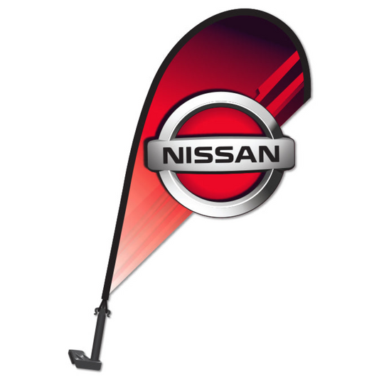 3D Clip on Paddle Flag - Nissan