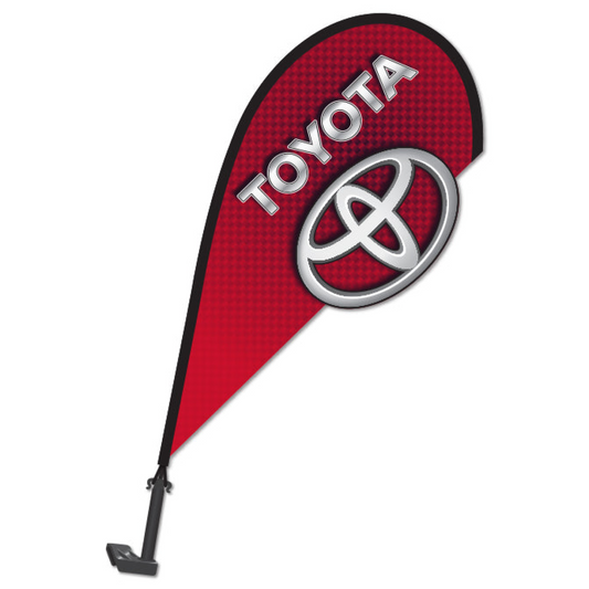 3D Clip on Paddle Flag - Toyota