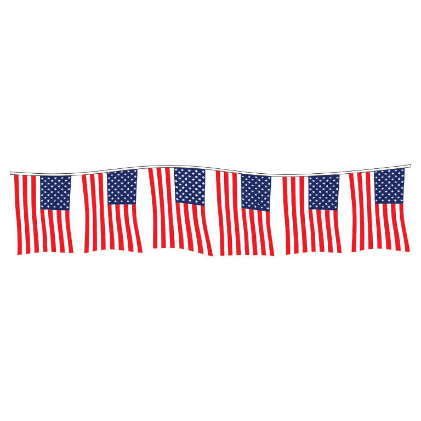 American Flag Pennants - Polyethylene