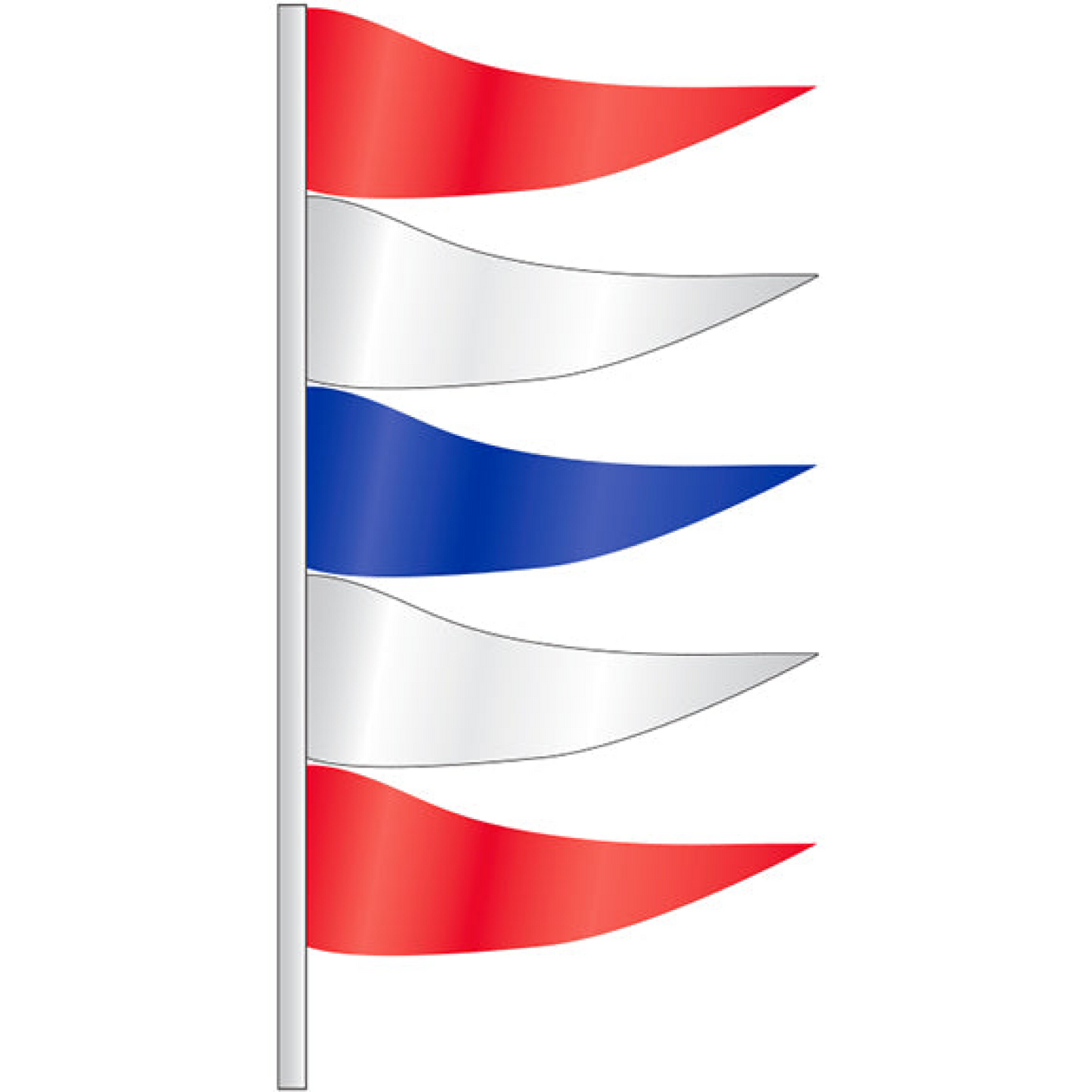 Antenna Flag - Plasticloth - Red, White & Blue