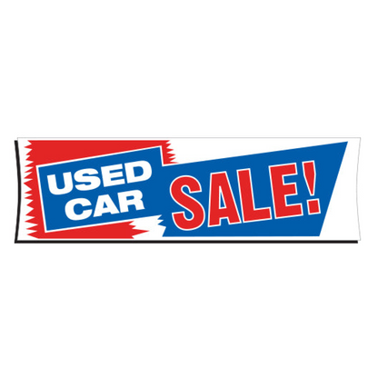 Used Car Sale Banner - 3' x 10' Heavy Duty Vinyl Dealership Sign