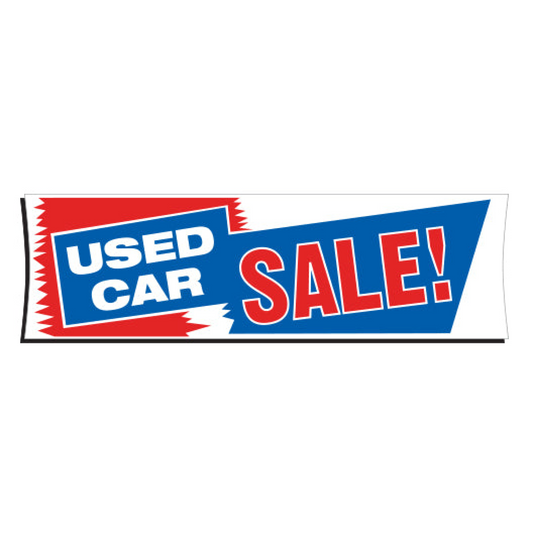 Banner - 3' X 10' - Used Car Sale!