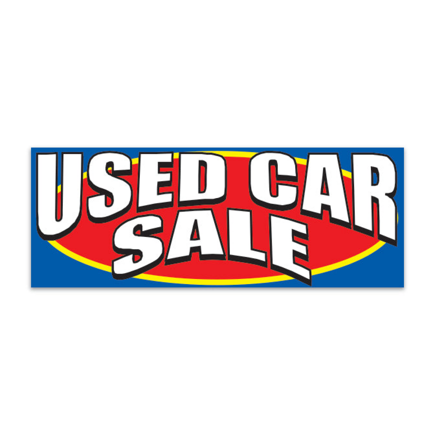 Banner - 12' x 4 1/2' - Used Car Sale