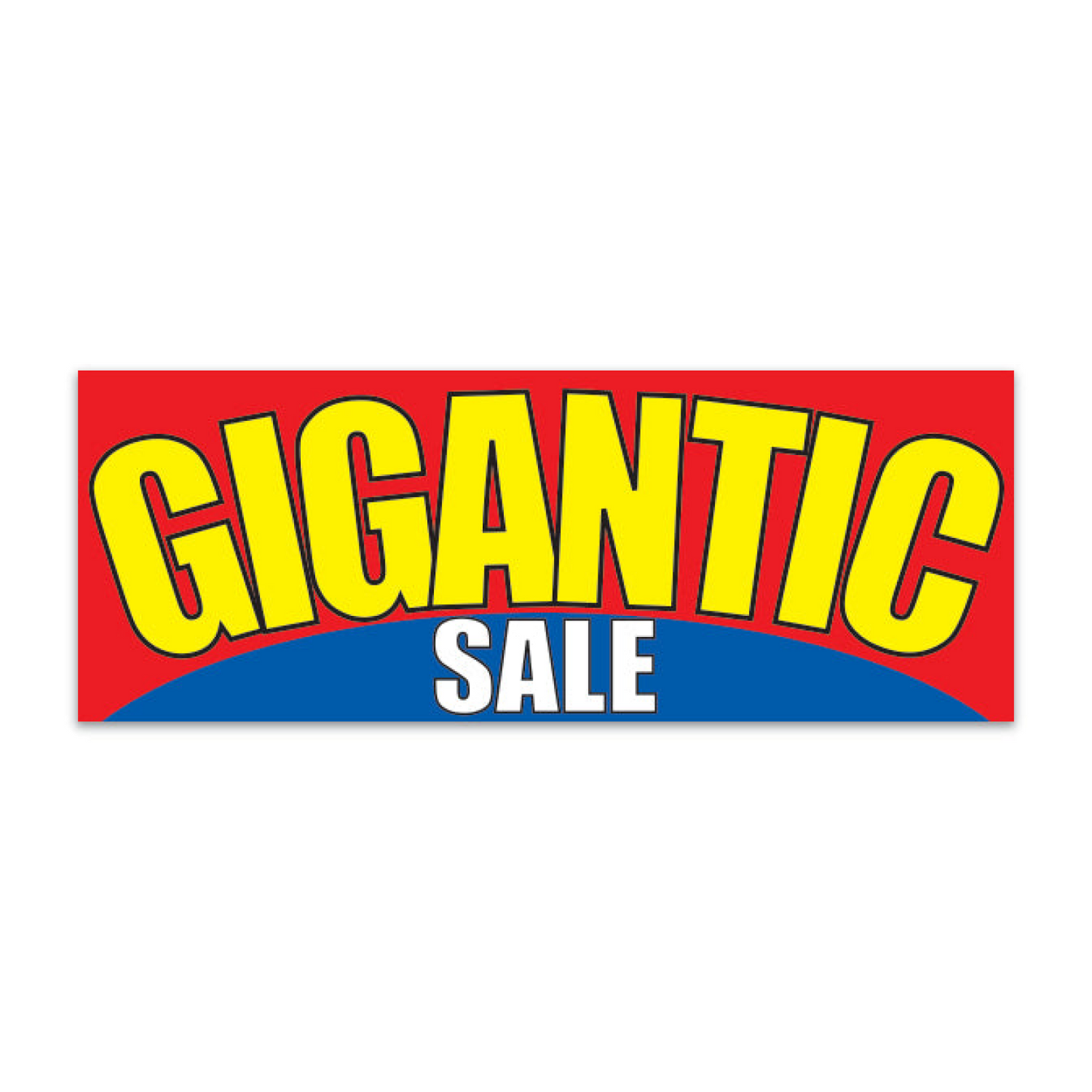 Banner - 12' x 4 1/2" - Gigantic Sale