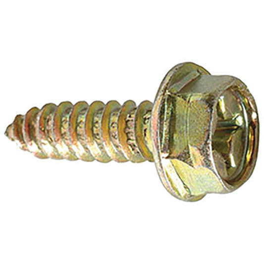 License Plate Screw Phillips Hex Washer Head - Amer - #14 x 3/4"