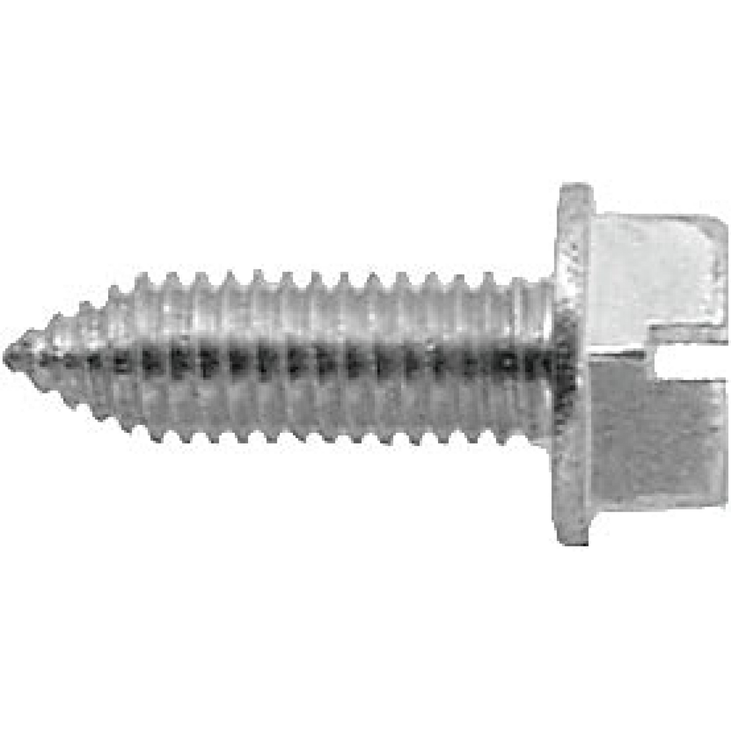 License Plate Screw Slotted Hex Washer Head-Metric-6mm X 20mm