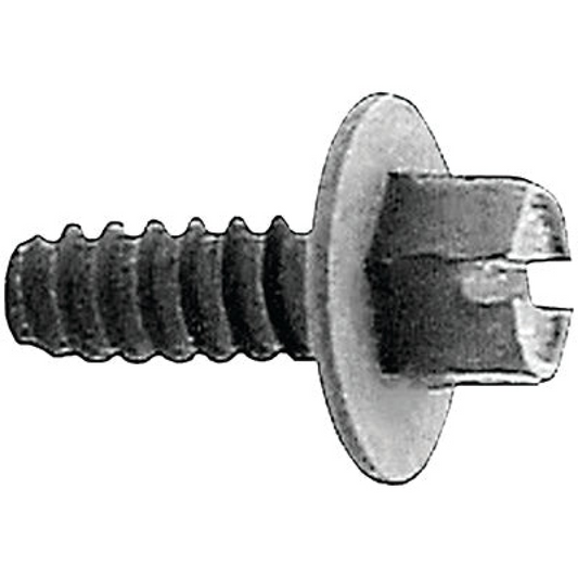 License Plate Screw Slotted Hex Washer Head - #14 X 5/8"