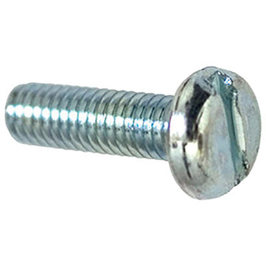 License Plate Screw Slotted Pan Head - Metric - 6mm X 20mm