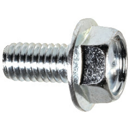 License Plate Screws - 6mm x 12mm Hex Flange Head, 100/Box
