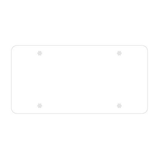 0.024" - BLANK Poly Coated Car Plate