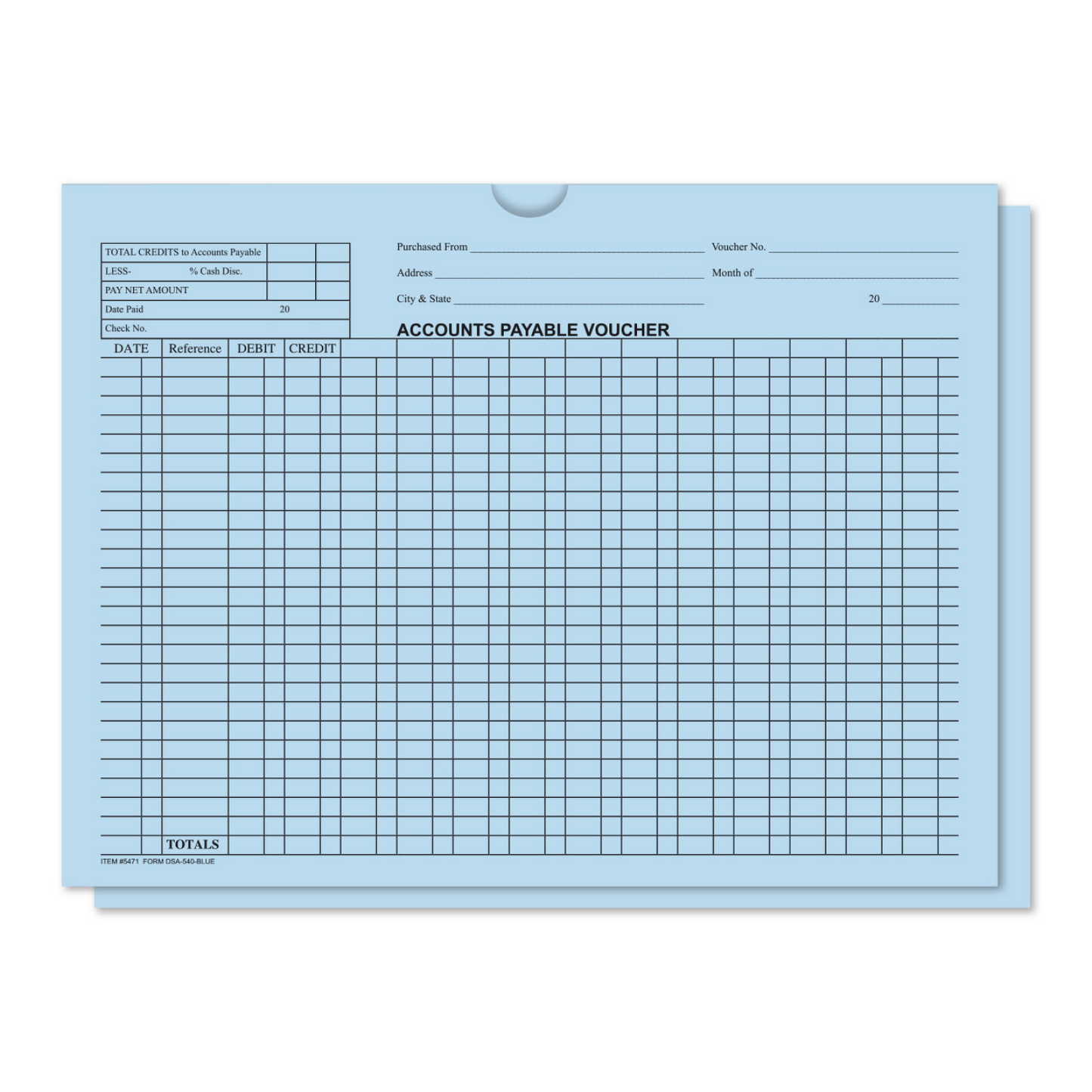 Accounts Payable Voucher Envelope