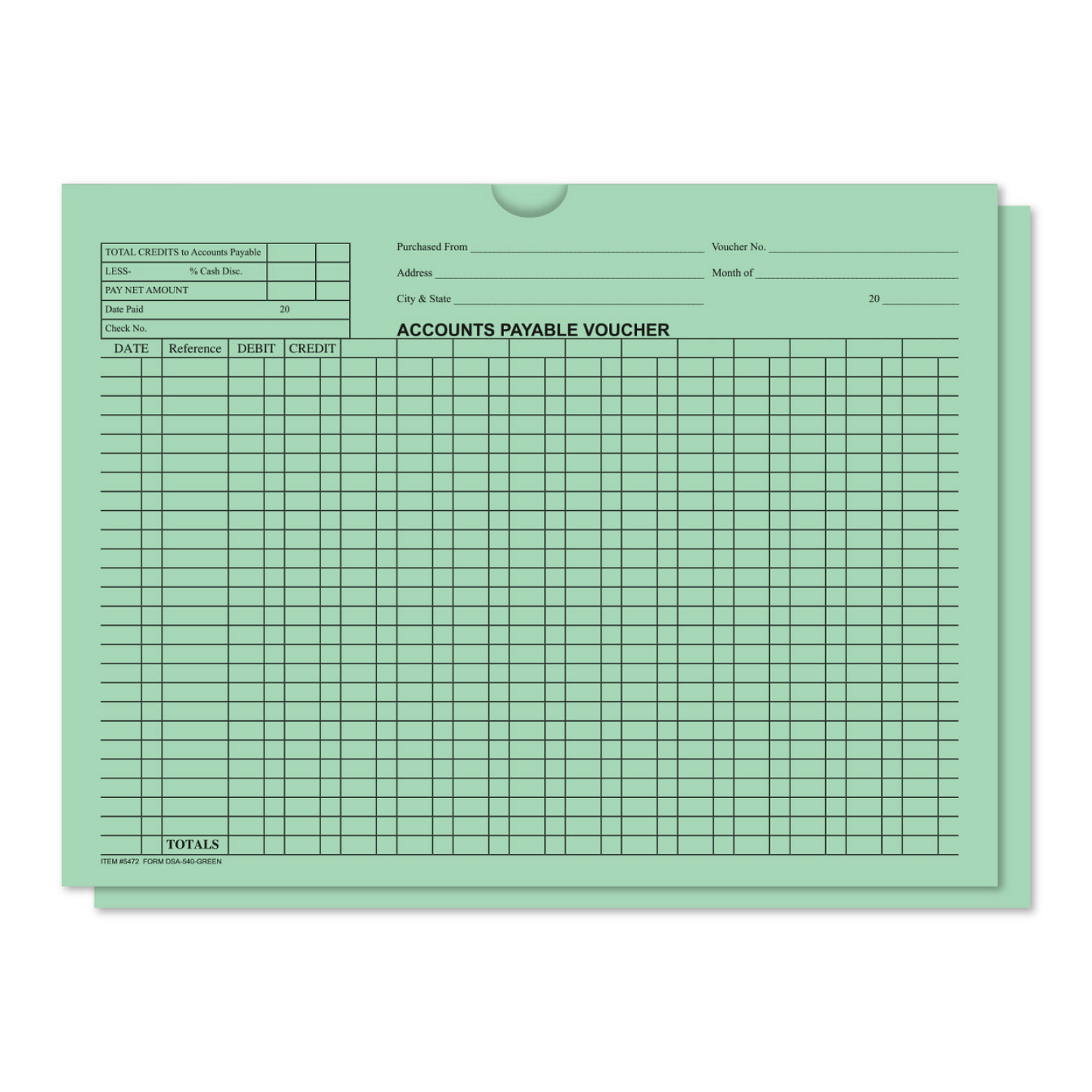 Accounts Payable Voucher Envelope