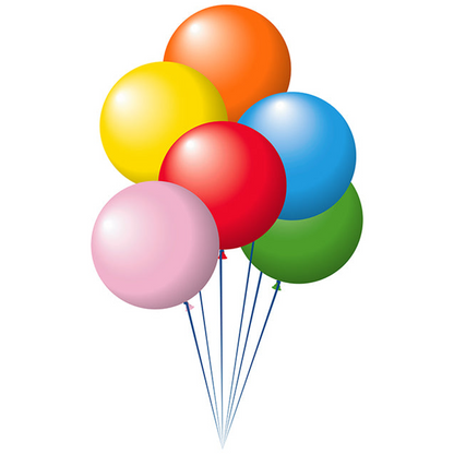 Crystal Latex Balloons - 17" to 72" Sizes for Dealership Promotions