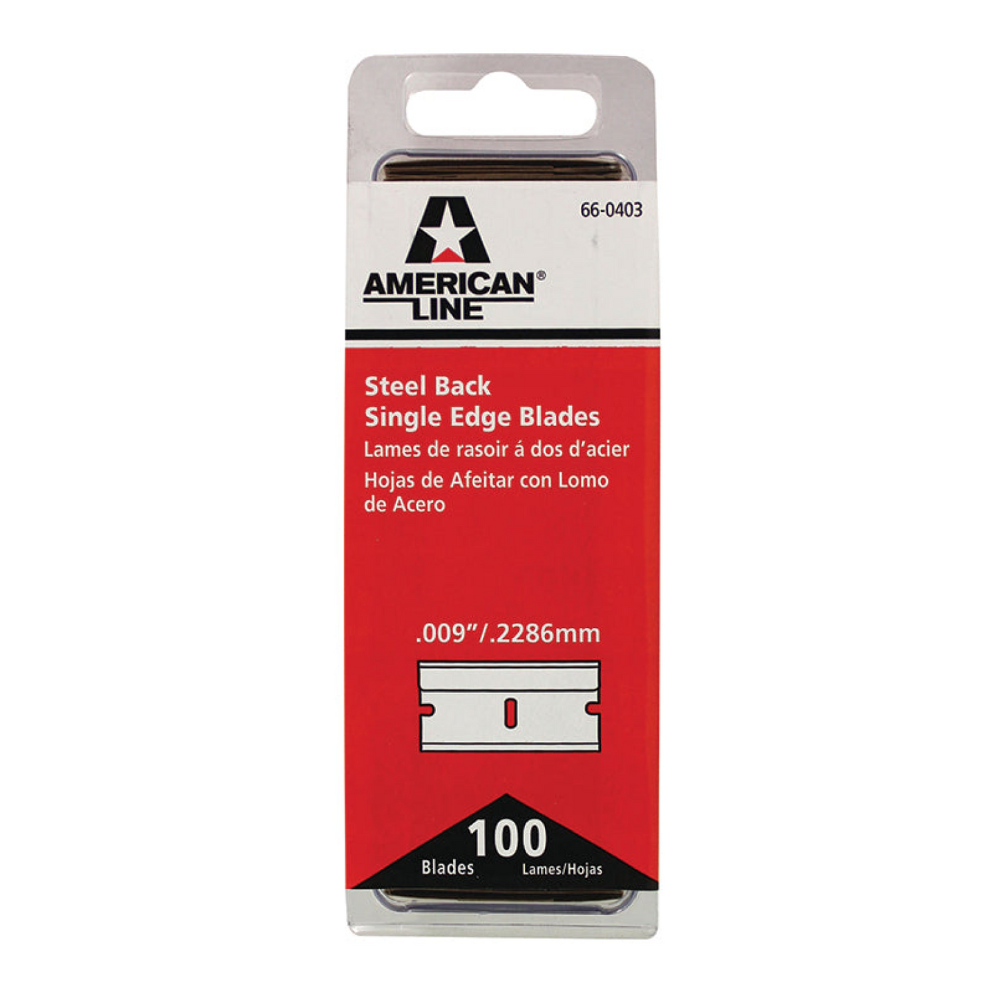 Single Edge Razor Blades - .009"/.2286mm - 100 Blades