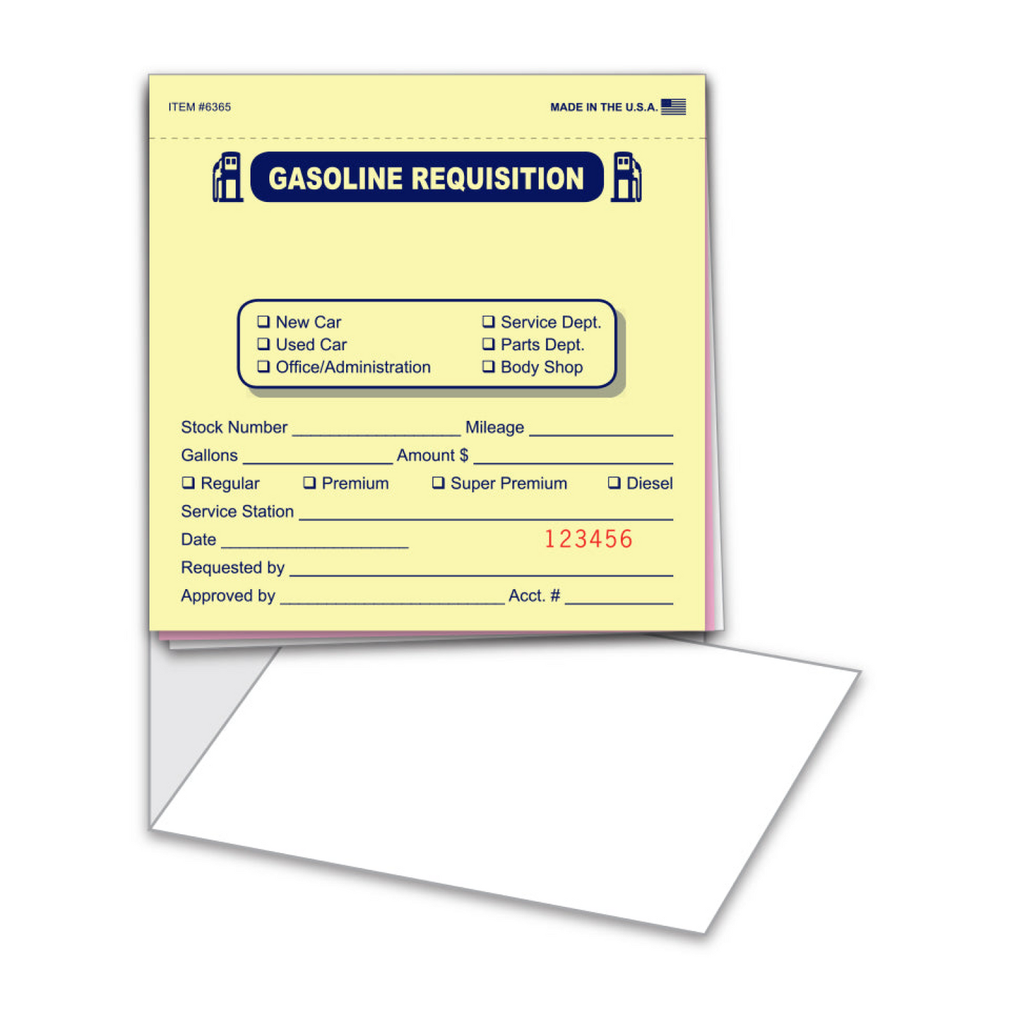 Fuel Requisition Book- 3 part, 25 per Book