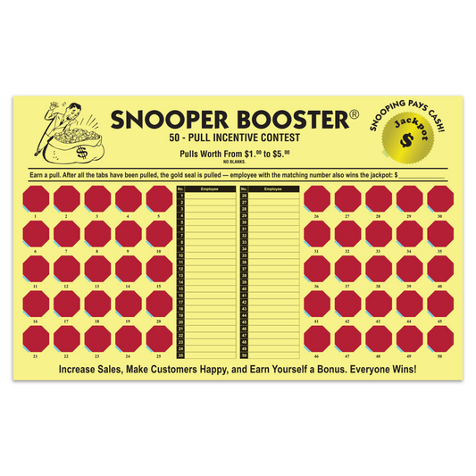 Incentive Cash Board - Snooper Booster - Yellow Board