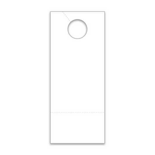 Hang Tags with Perforated - White - 3 1/2" X 8 1/2"