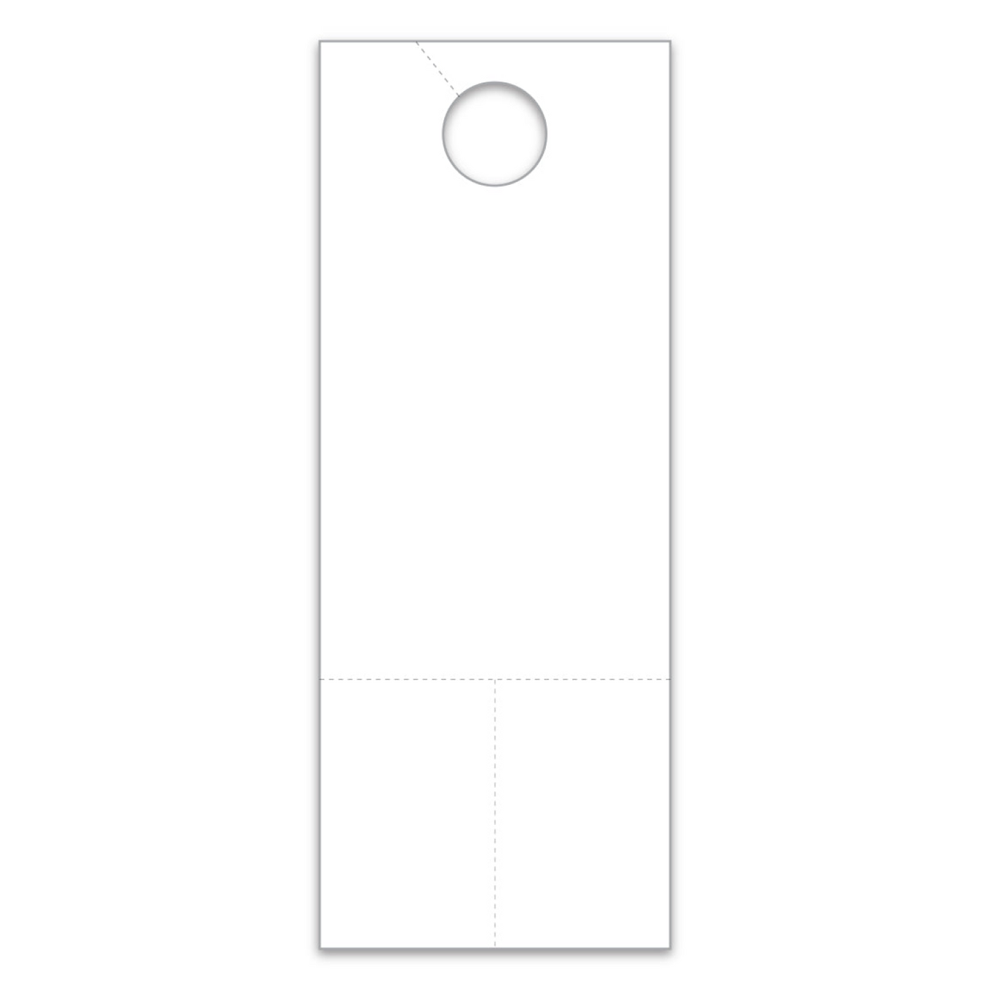 Hang Tags with Coupons - White - 4 1/4" X 11"