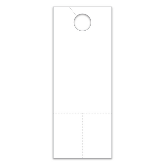 Hang Tags with Coupons - White - 4 1/4" X 11"