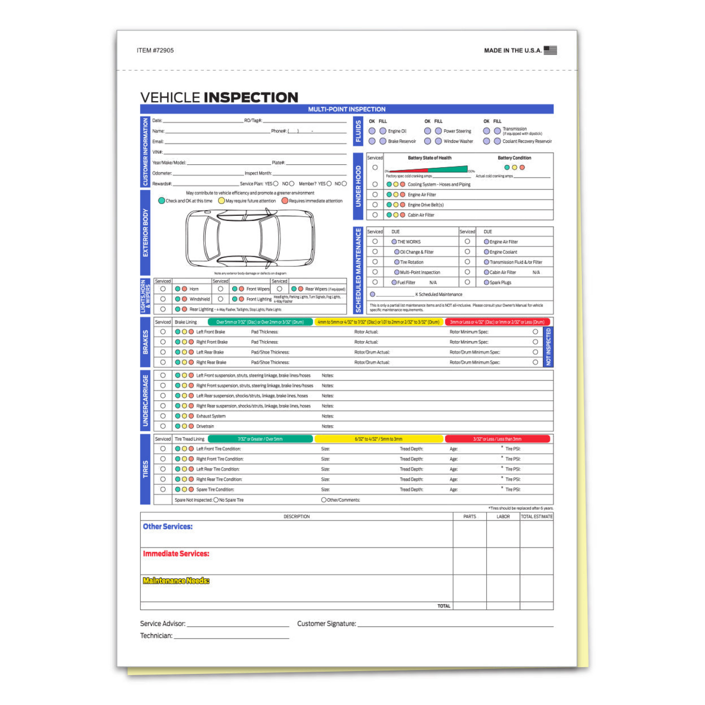 F Series Multi-Point Inspection - 2 Part