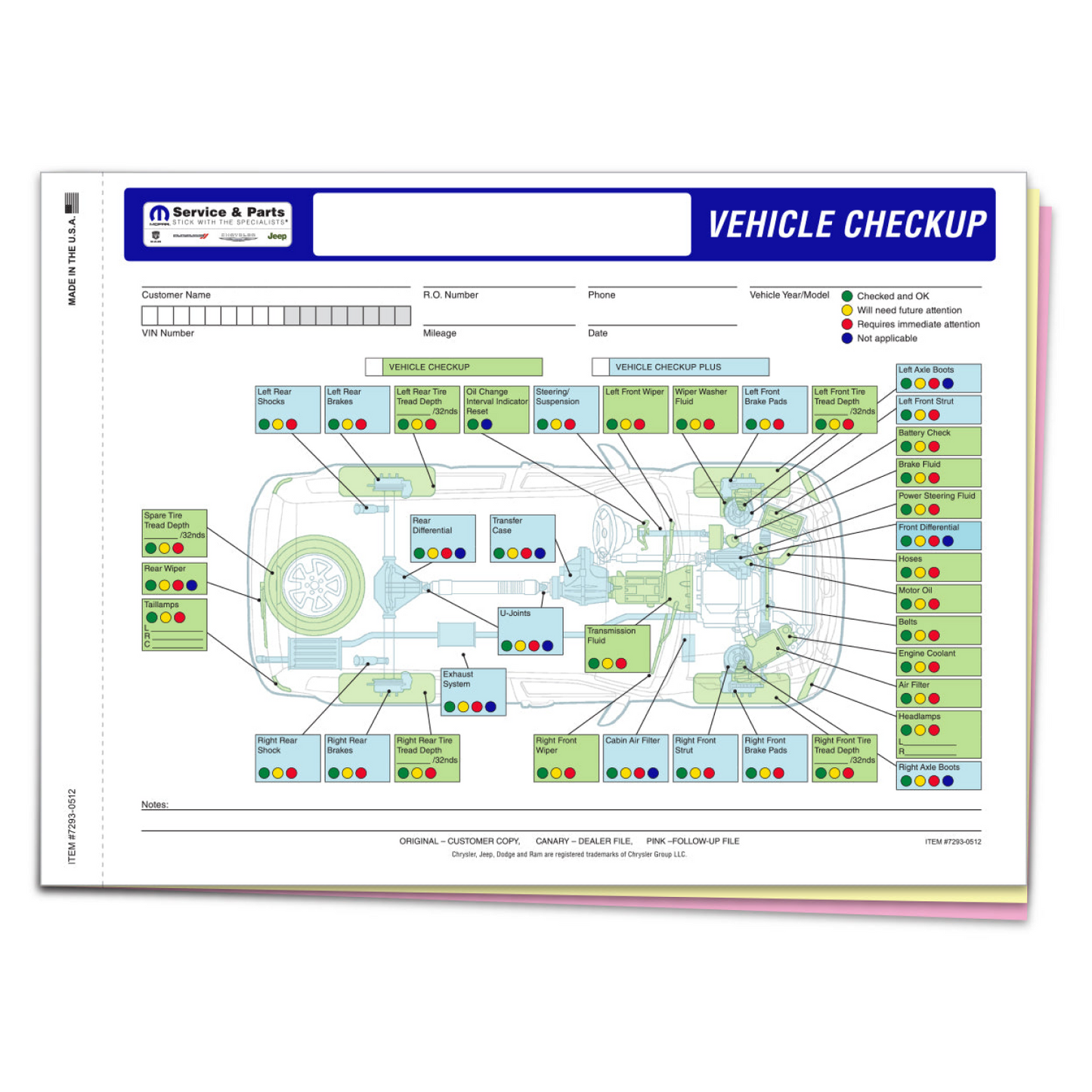 Chrysler Multi-Point Vehicle Checkup - 3 Part