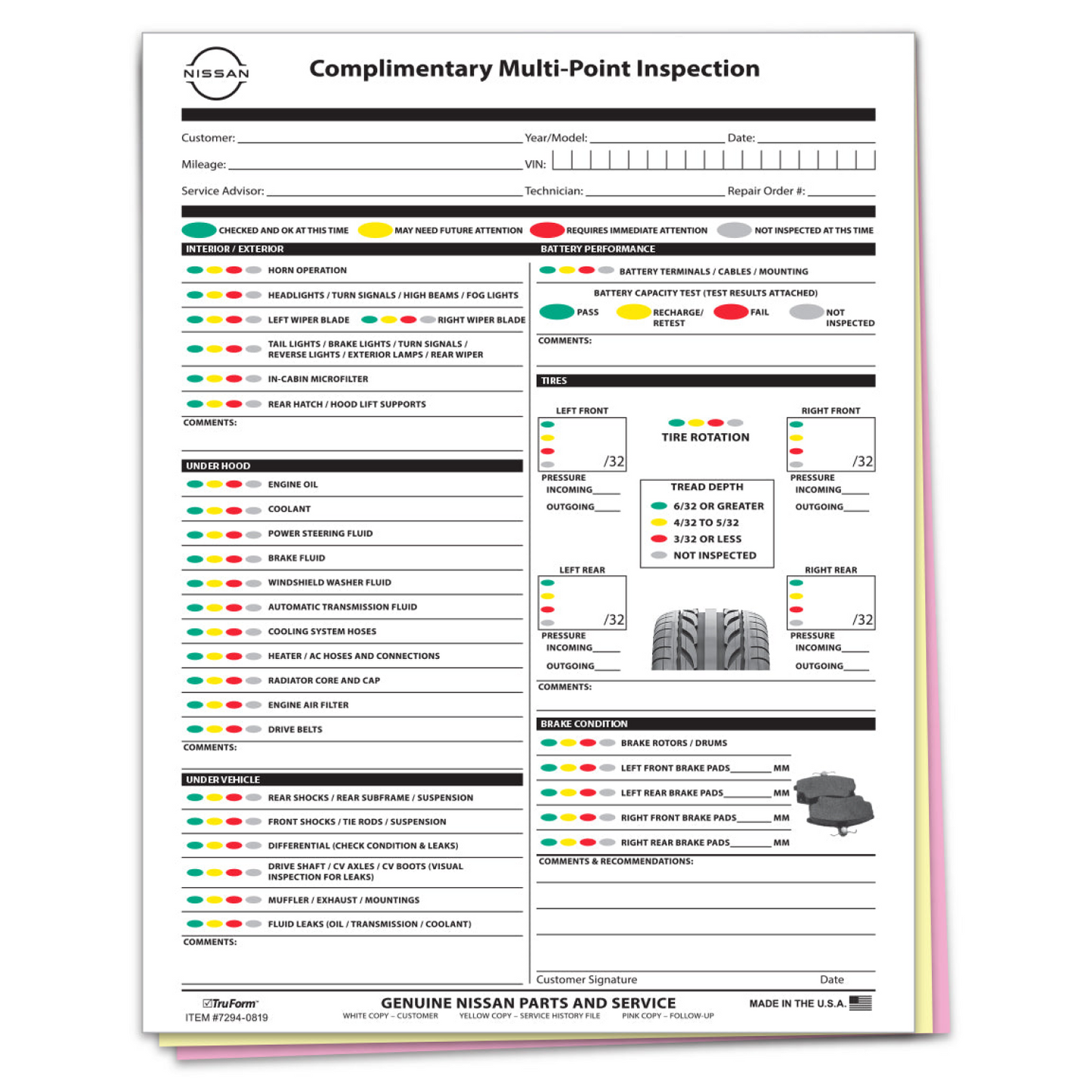 Nissan Multi-Point Vehicle Checkup - 3 Part