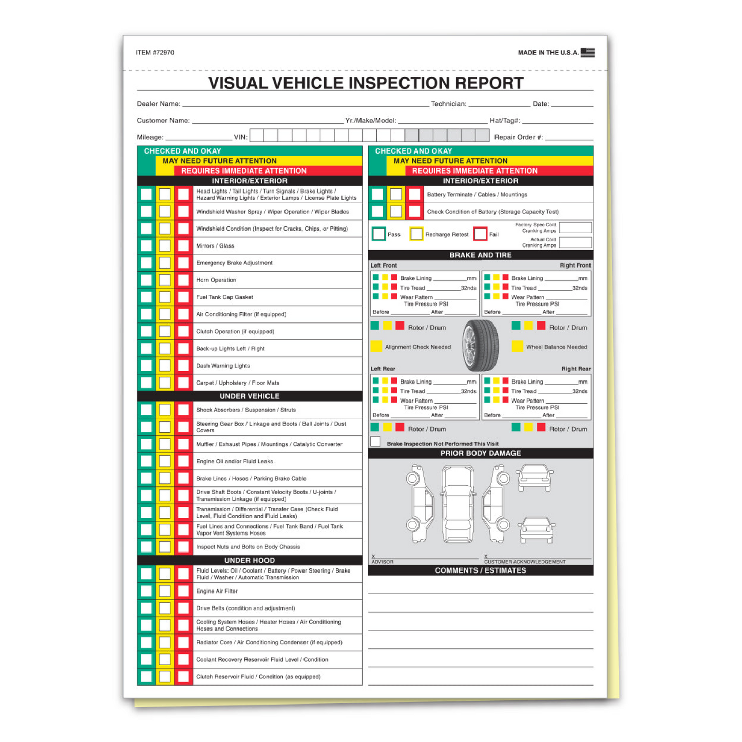 Visual Vehicle Inspection - 2 Part