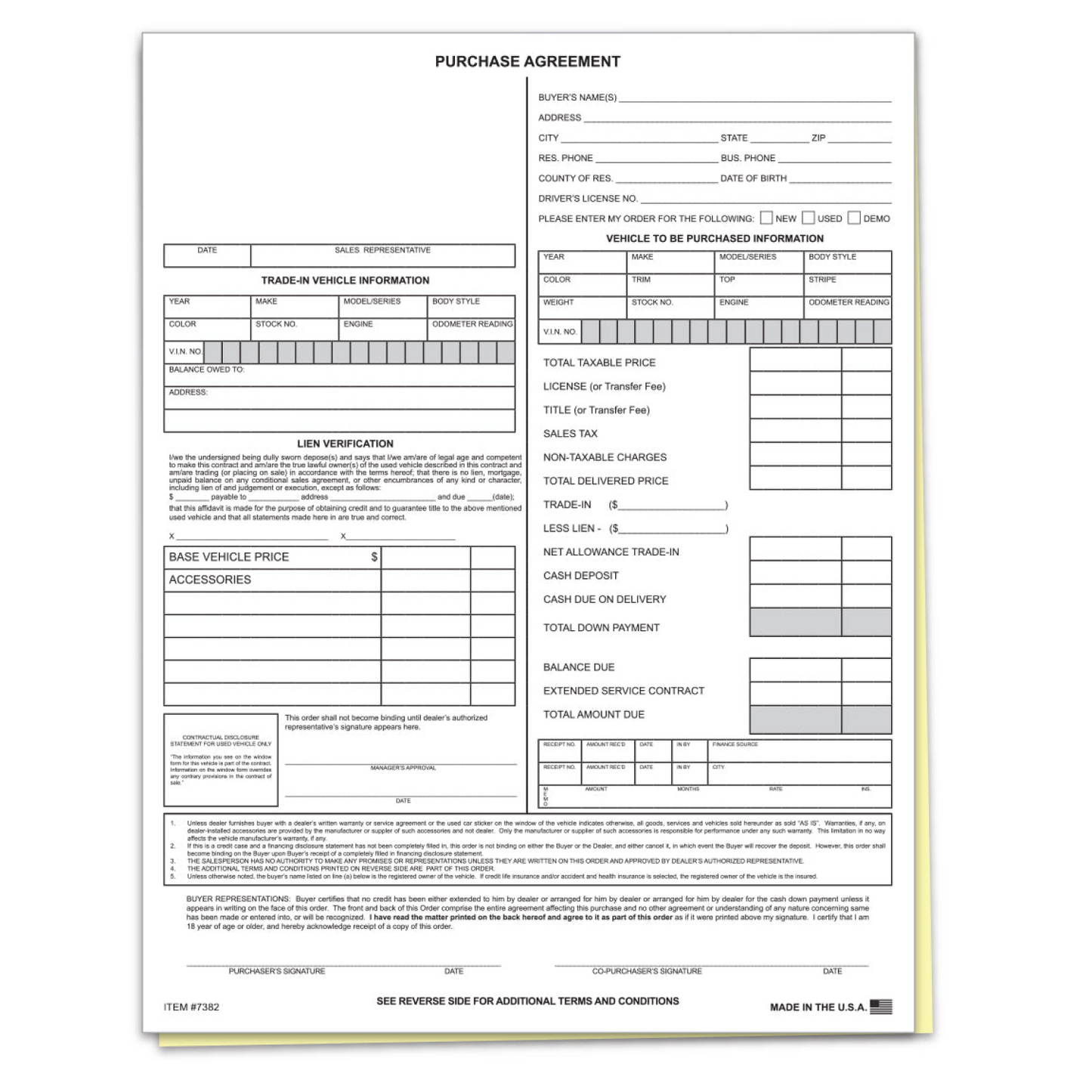 Purchase Agreement - 2 Part