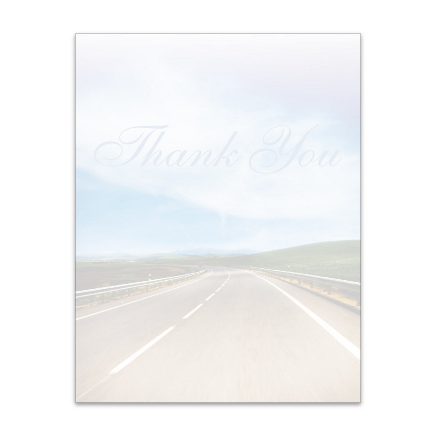 Laser Cut Sheet - Thank You Screen - 8.5 x 11- 20#