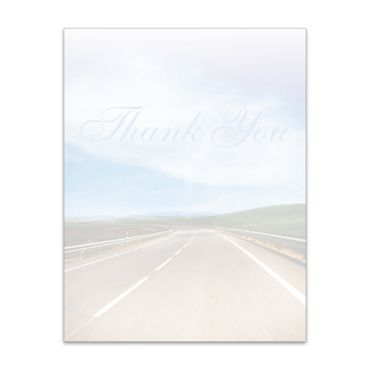 Laser Cut Sheet - Thank You Screen - 8.5 x 11- 20#